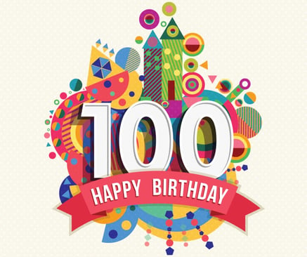 happy-birthday-100-year-greeting-card-poster-color-vector-id503790628